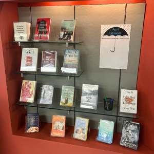 Photo of April Showers book display in the Main Library